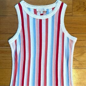 Etcetera Multicolor Striped Tank Top